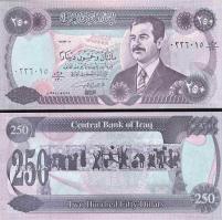 *250 irackých dinárov Irak 1995, S.Husajn P85 UNC - Kliknutím na obrázok zatvorte -